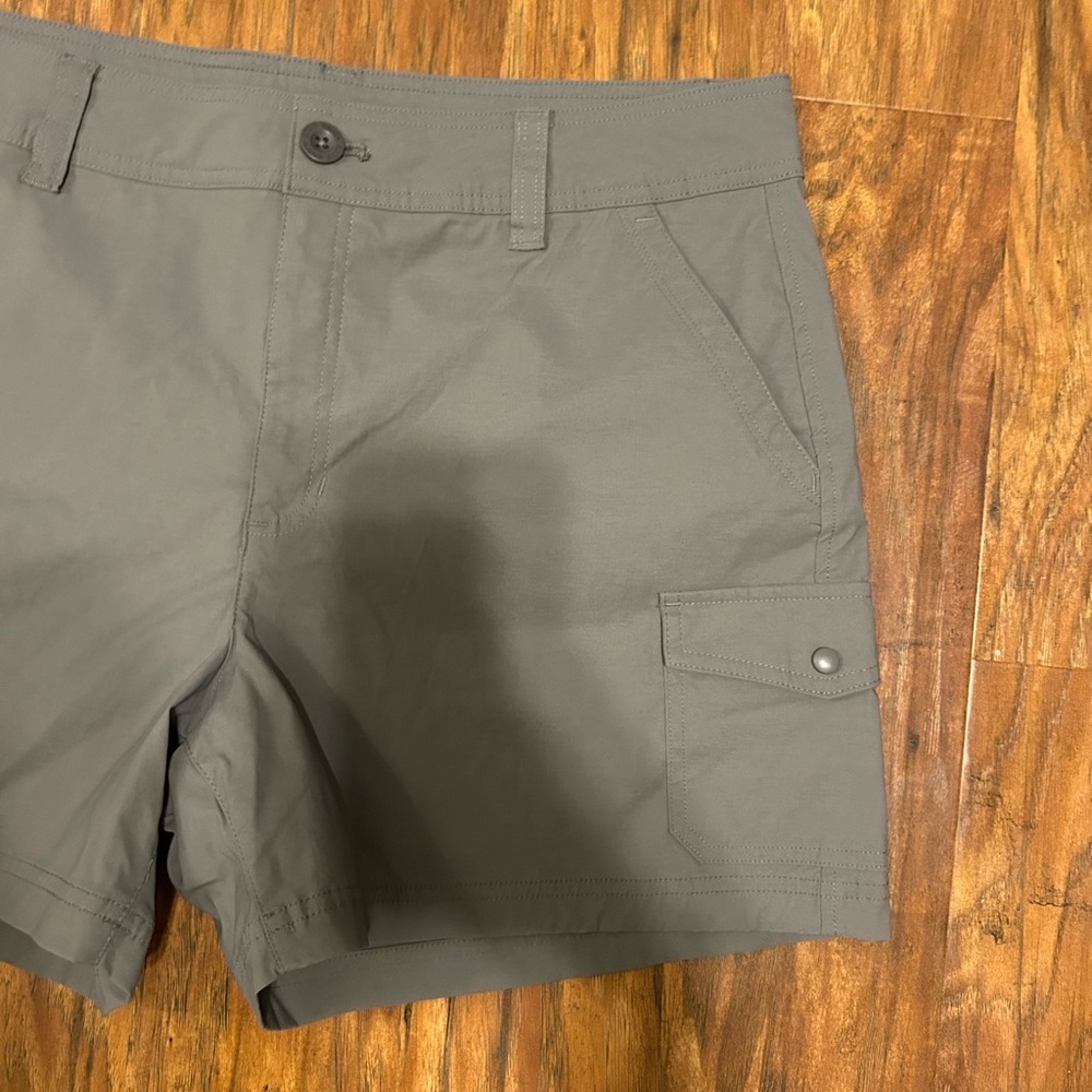 Charcoal Gray Cargo Shorts With Pockets Eddie Bauer Summer Outdoors Camping - Picture 3 of 10